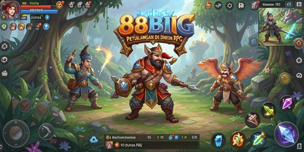 Tampilan gameplay menarik dari <strong>88BIG</strong> dalam petualangan RPG.