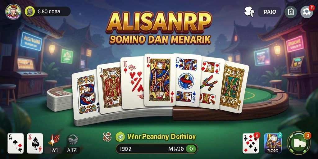 Tampilan screenshot utama dari gameplay Domino yang seru dan menarik.