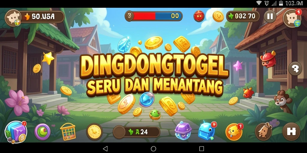 Tampilan gameplay DINGDONGTOGEL yang menantang dan mengasyikkan.