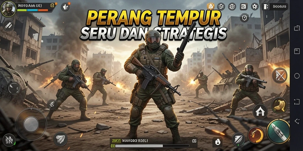 Gameplay DKK menampilkan pertempuran seru dalam grafis yang mengesankan.