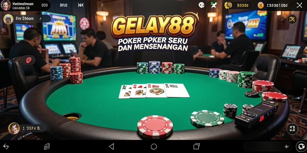 Tangkapan layar dari gameplay seru Poker di GELAY88.