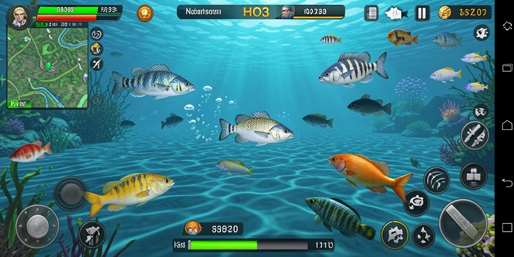 Tampilan gameplay seru dalam permainan Tembak Ikan HO3.