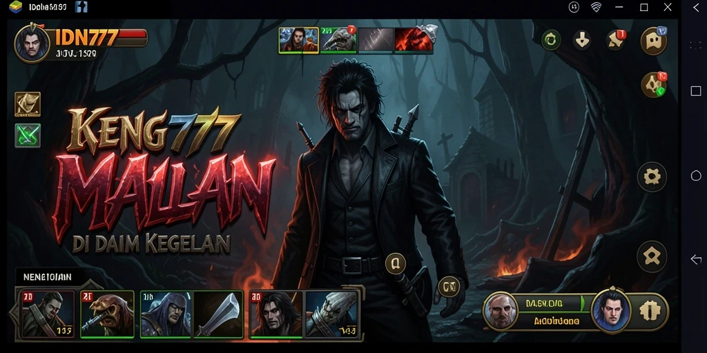 Tampilan menakutkan dalam gameplay IDN777 yang menegangkan.