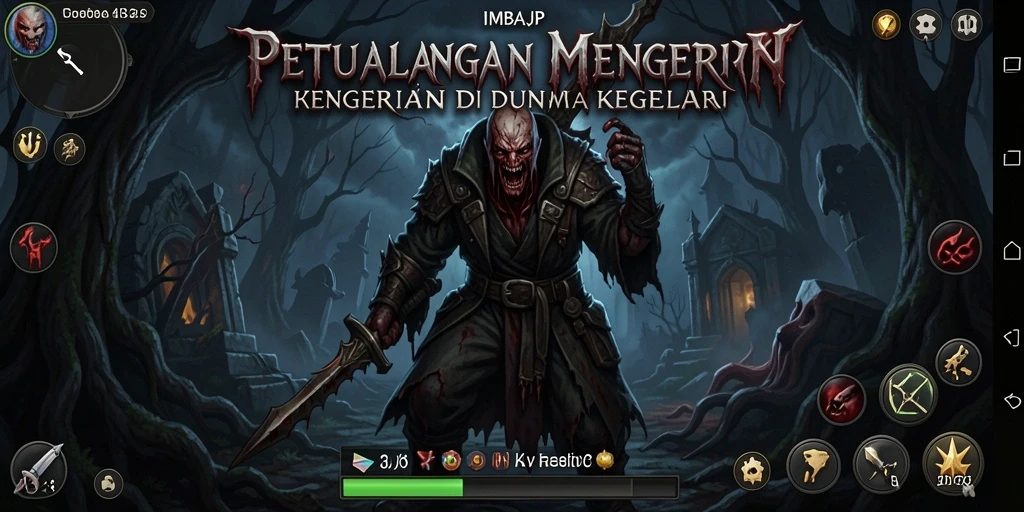 Gameplay menakutkan dalam suasana kegelapan di IMBAJP.