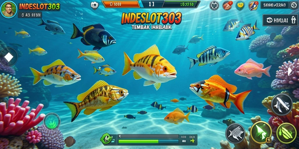 Tampilan menarik dari gameplay Tembak Ikan di INDESLOT303.