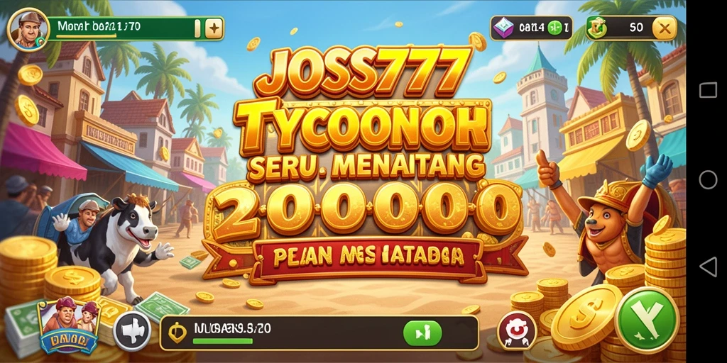 Tampilan gameplay JOSS777 dengan elemen Tycoon yang menarik.