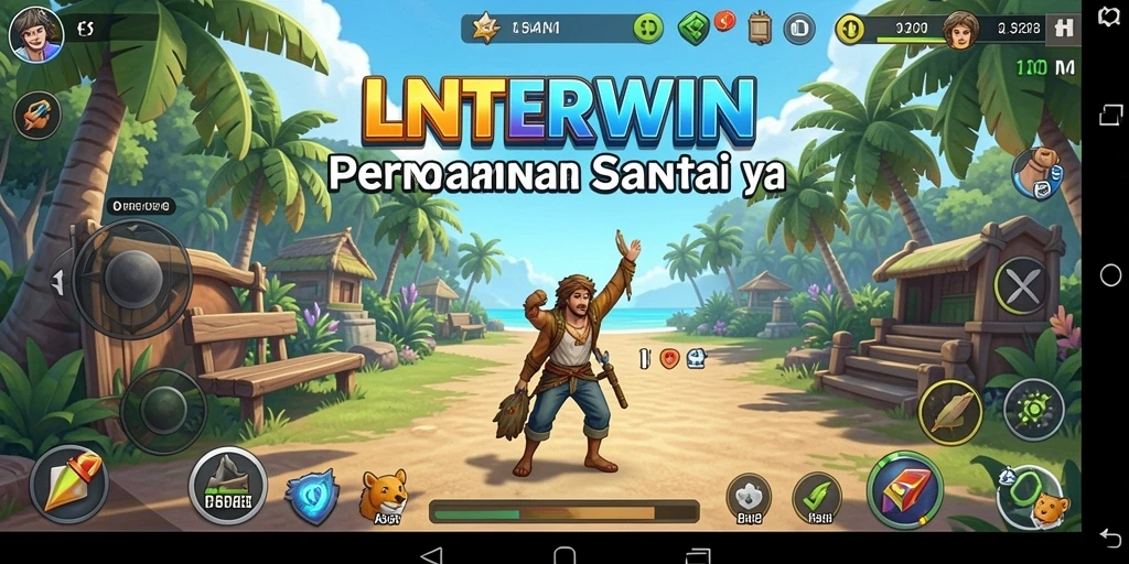 Tampilan gameplay LNTERWIN yang seru dan penuh warna.