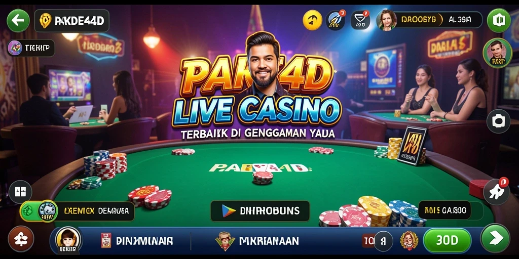 Gameplay seru dan interaktif di aplikasi PAKDE4D Live Casino.