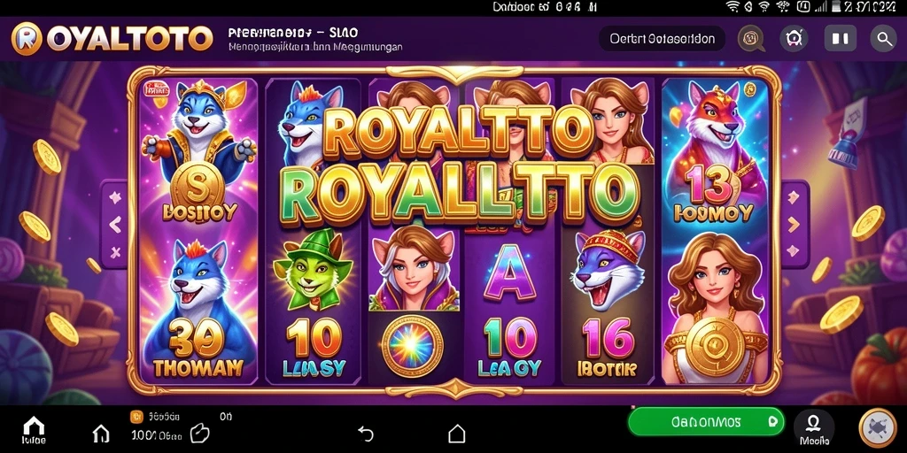 Tampilan menarik dari gameplay slot ROYALTOTO yang seru.