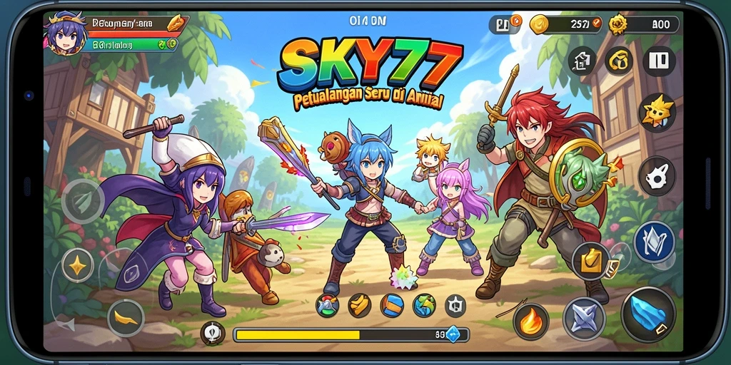 Gameplay menegangkan dalam dunia Anime yang penuh warna.